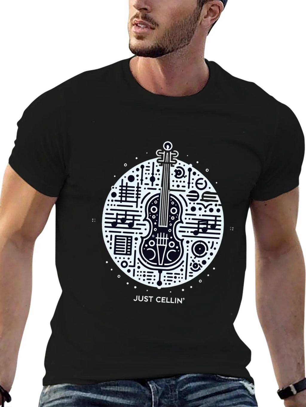 Musical Cello Graphic Tee - Just Cellin product image 6
