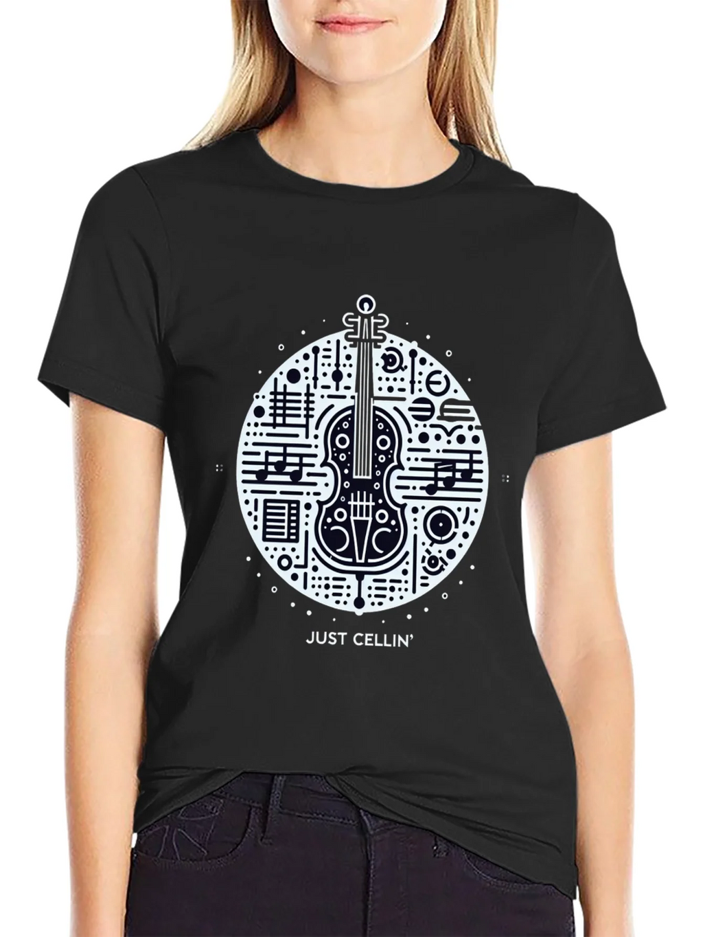 Musical Cello Graphic Tee - Just Cellin product image 2