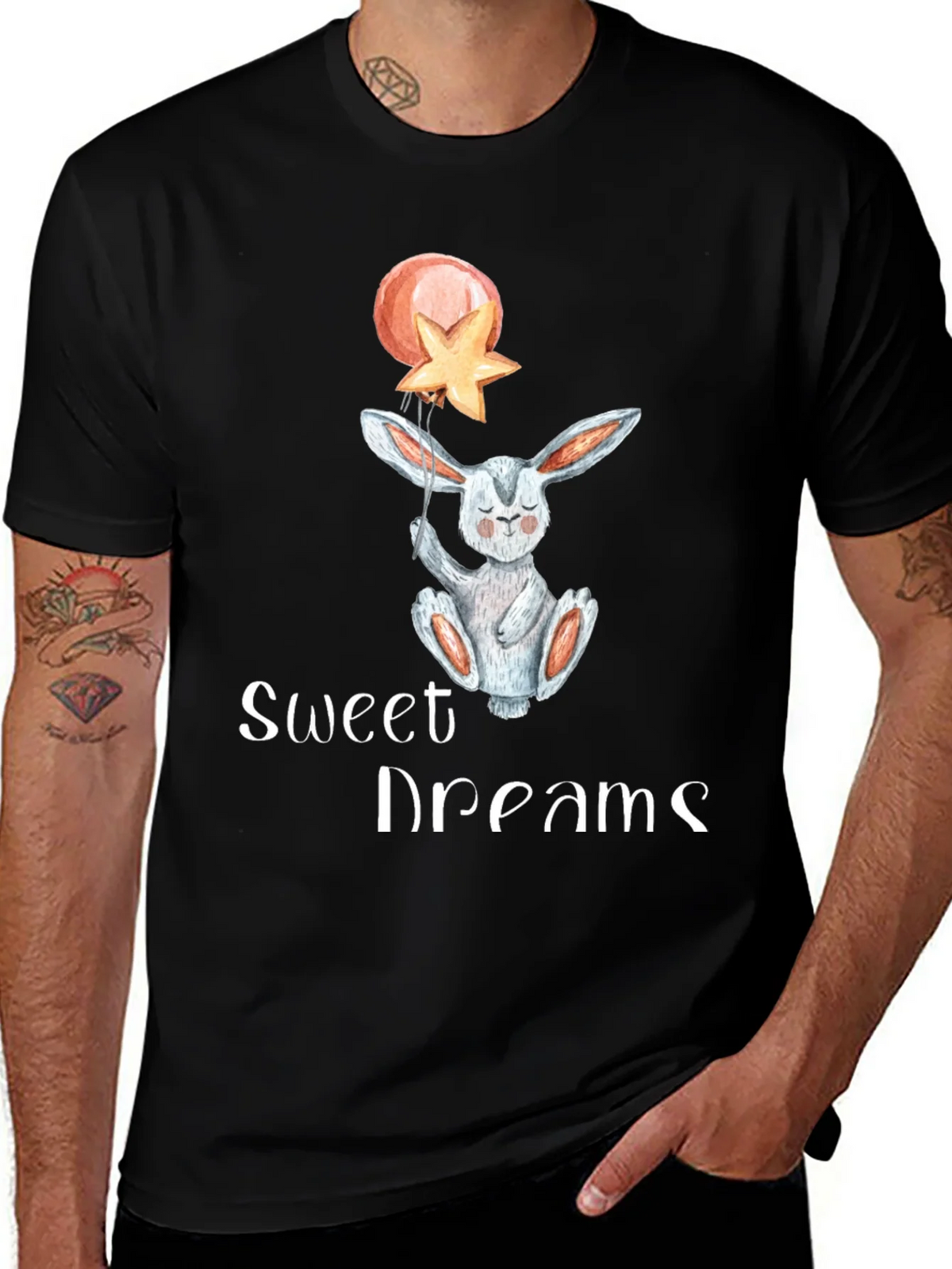 Sweet Dreams Bunny T-Shirt - Cute Graphic Tee product image 1