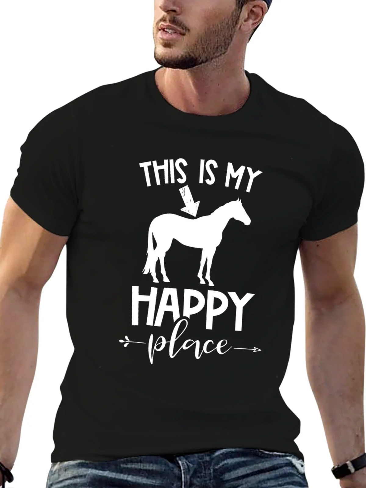 Horse Lover T-Shirt: My Happy Place Design product image 6