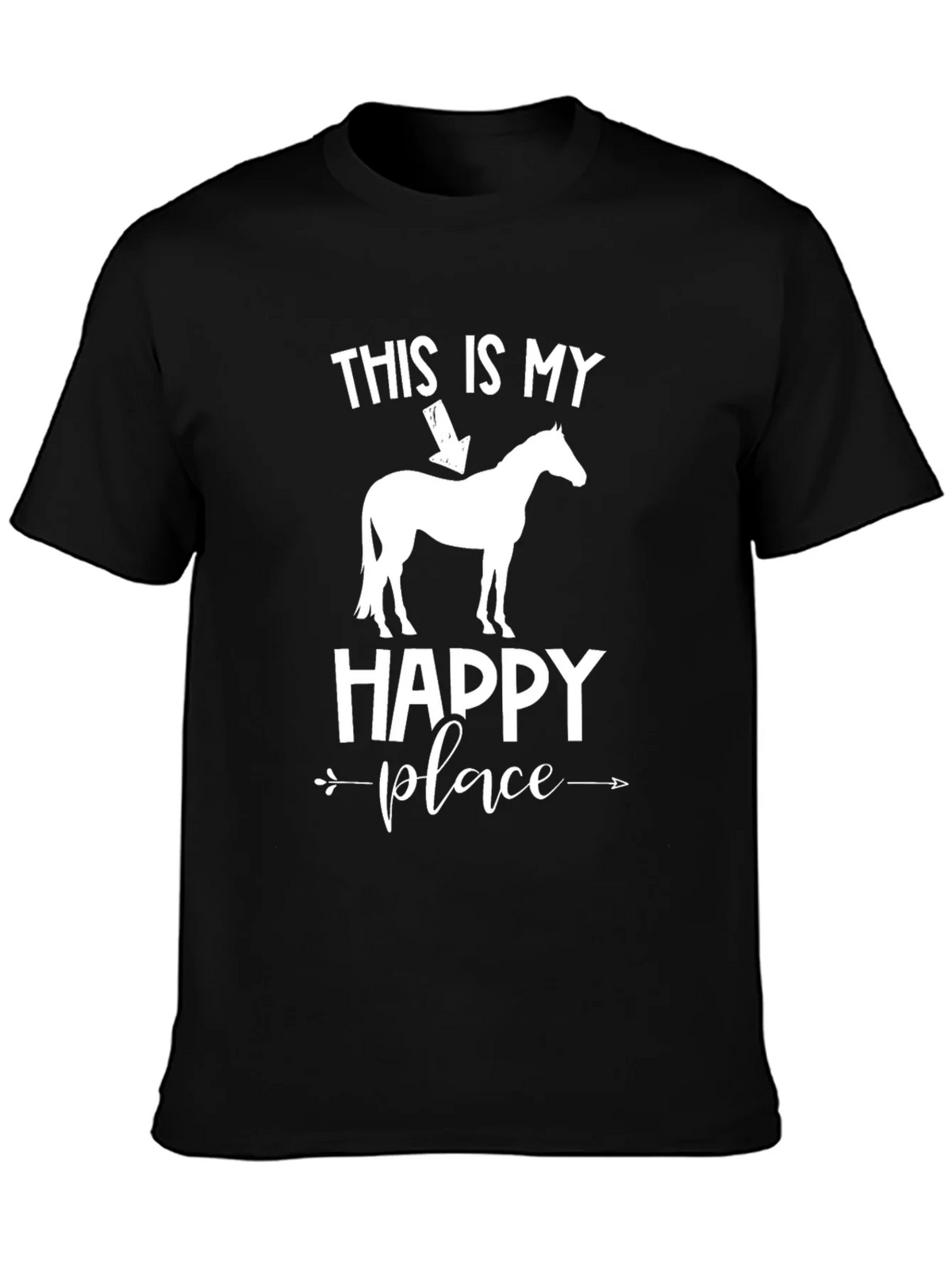 Horse Lover T-Shirt: My Happy Place Design product image 3
