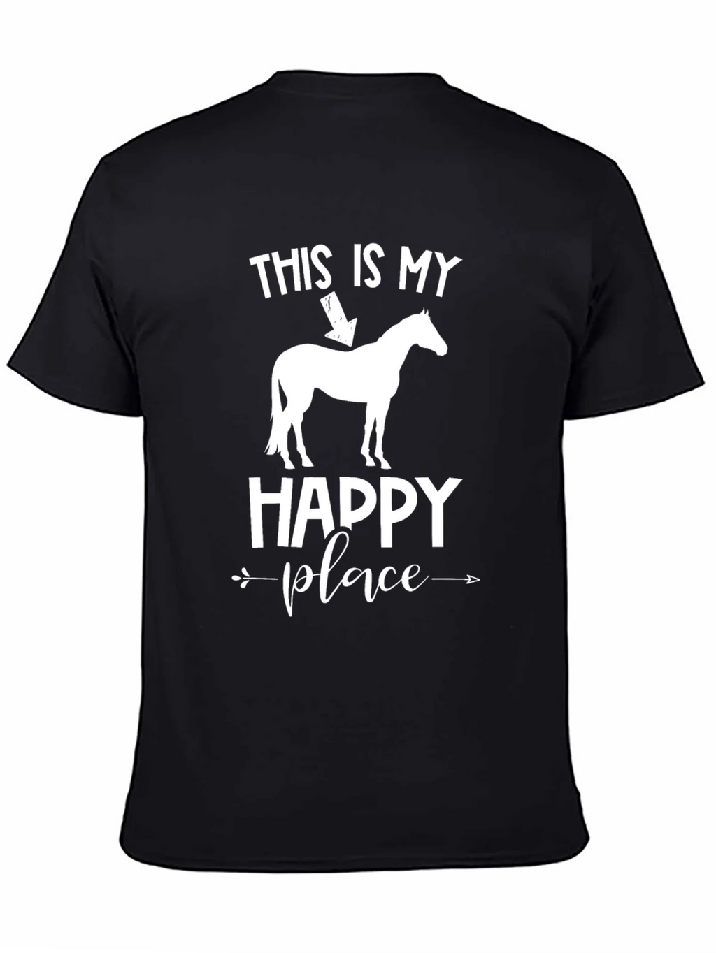 Horse Lover T-Shirt: My Happy Place Design product image 4