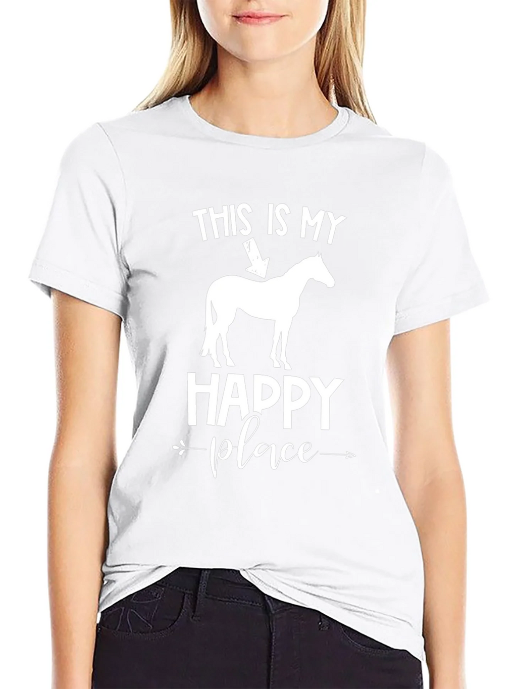 Horse Lover T-Shirt: My Happy Place Design product image 8