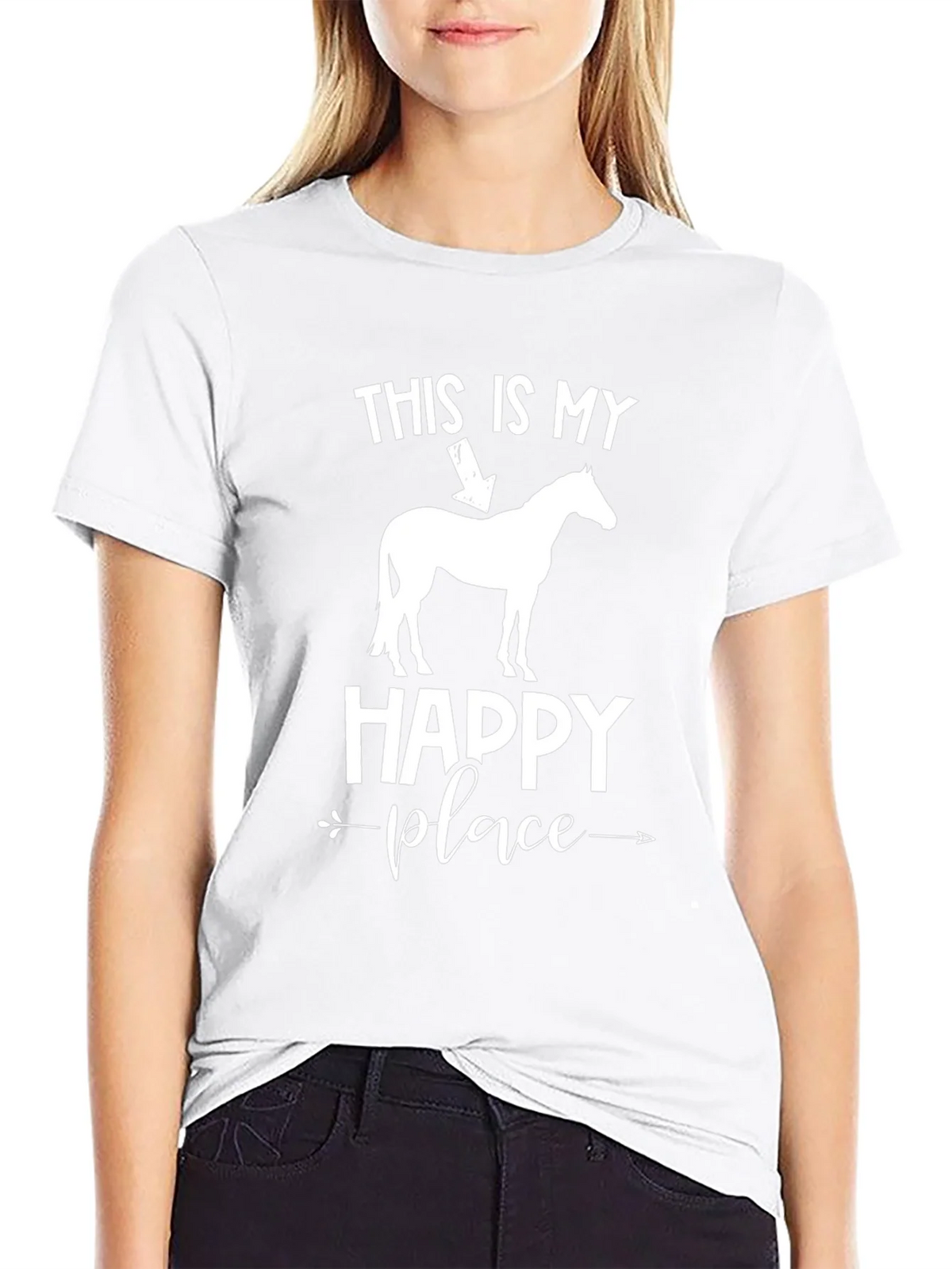 Horse Lover T-Shirt: My Happy Place Design product image 8