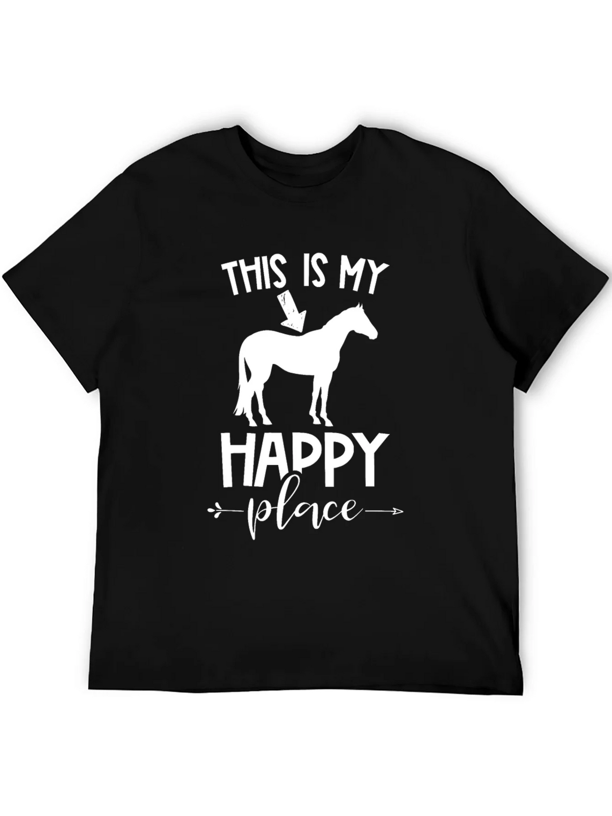 Horse Lover T-Shirt: My Happy Place Design product image 5
