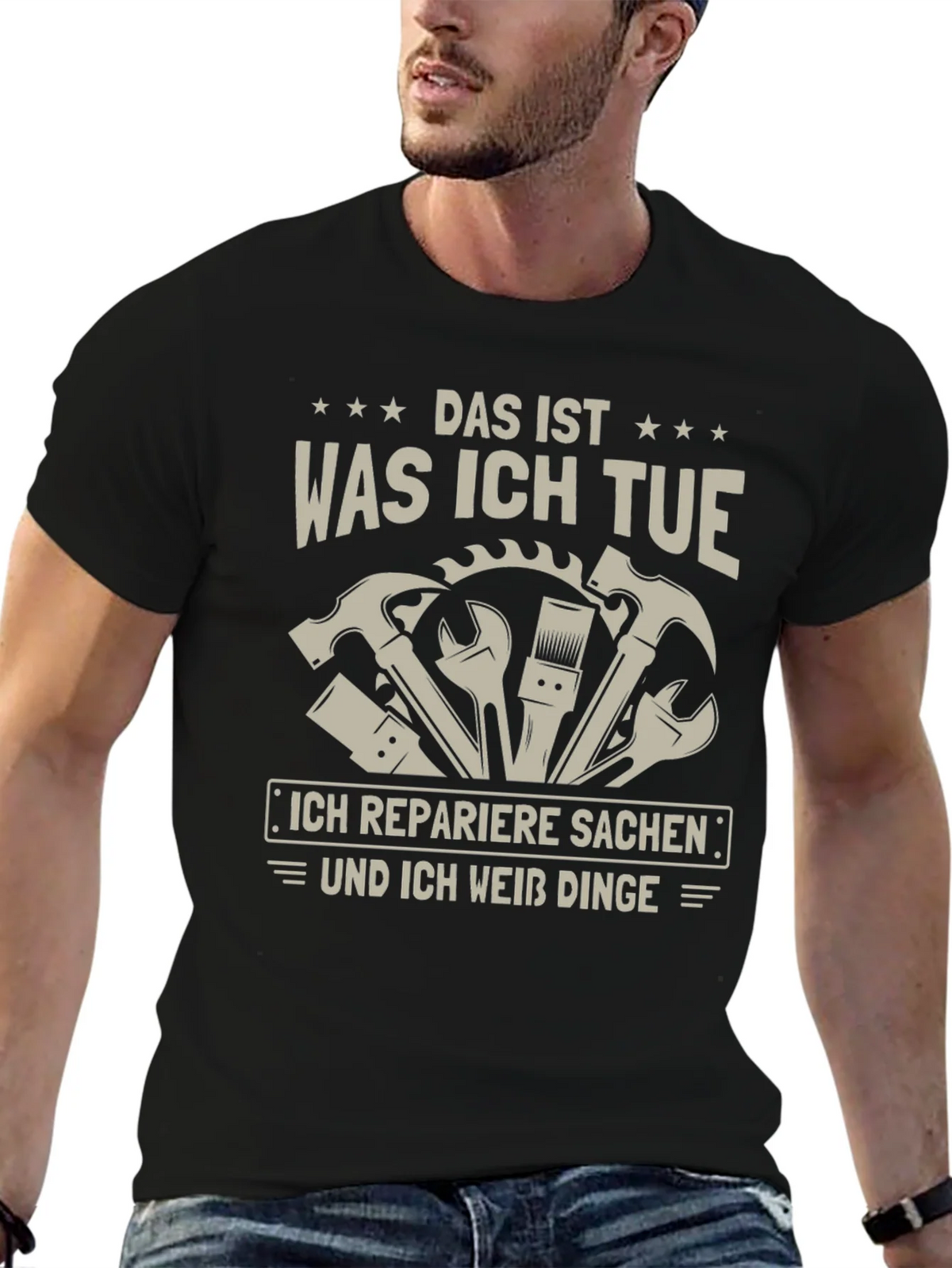 Das Ist Was Ich Tue Repairman Graphic Tee product image 6