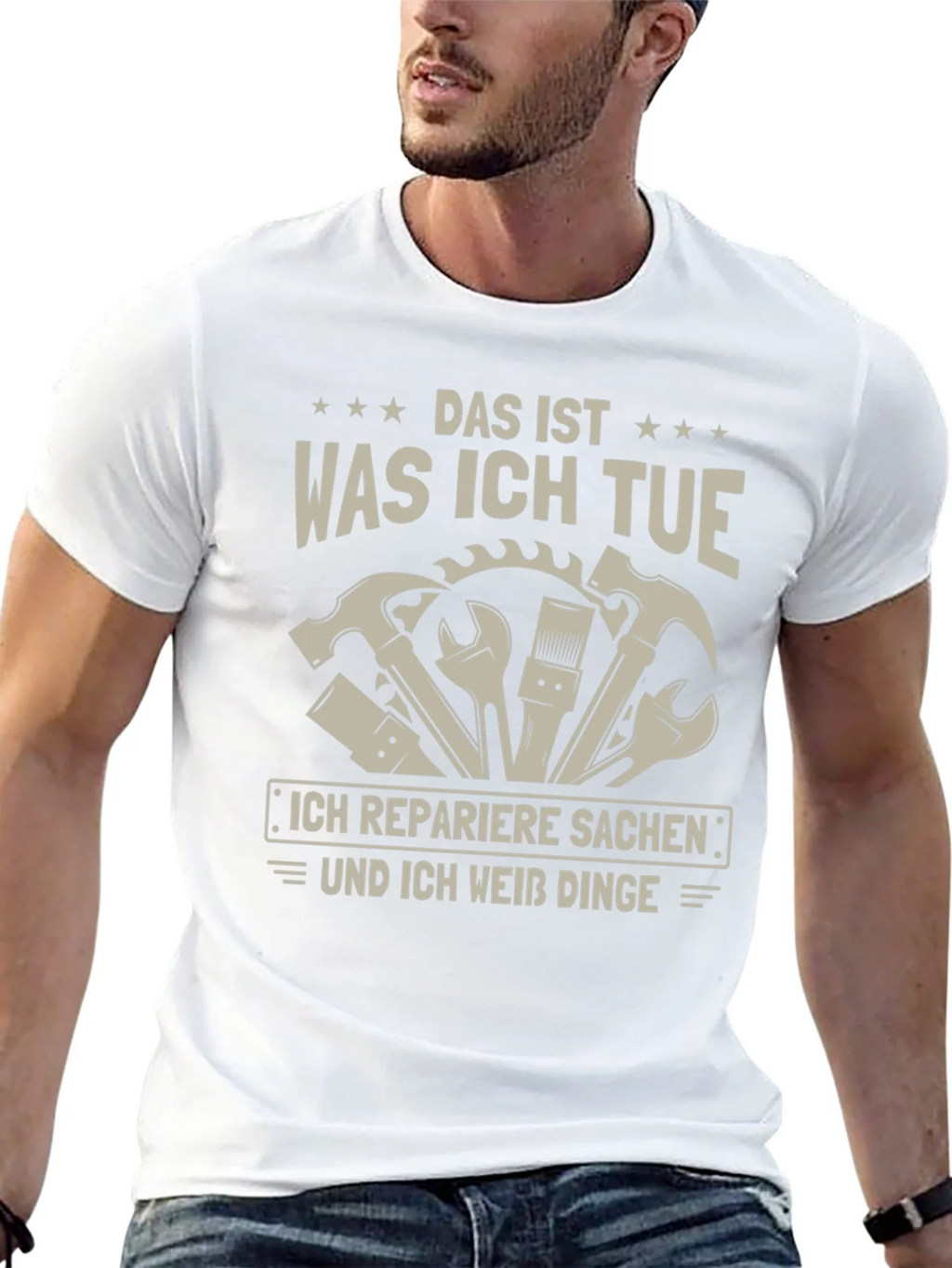 Das Ist Was Ich Tue Repairman Graphic Tee product image 11