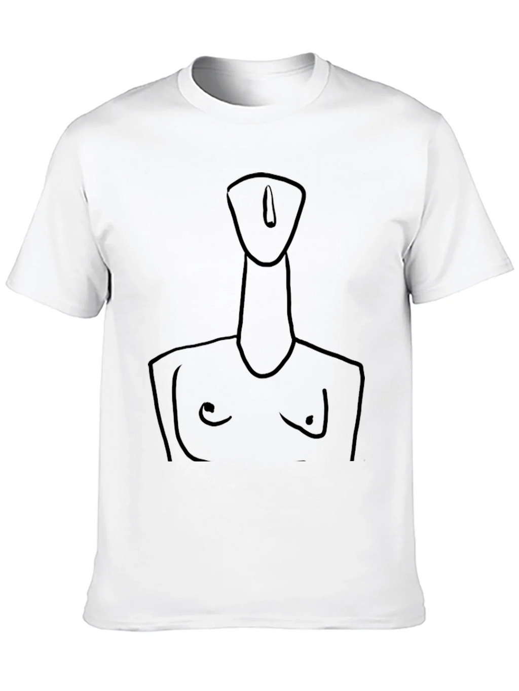Abstract Line Art Tee - Modern Black T-Shirt product image 9