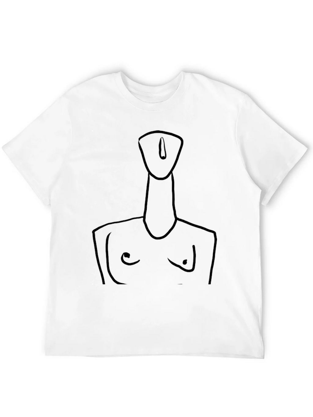 Abstract Line Art Tee - Modern Black T-Shirt product image 11