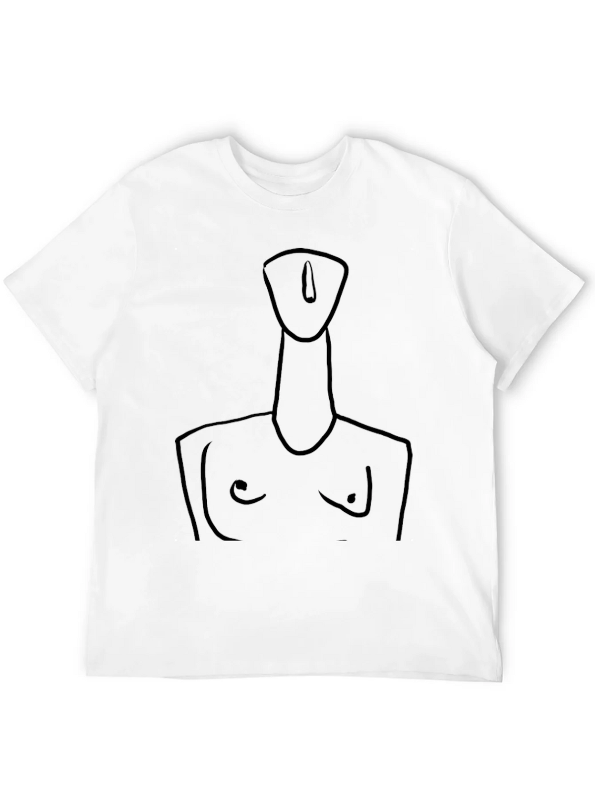 Abstract Line Art Tee - Modern Black T-Shirt product image 11