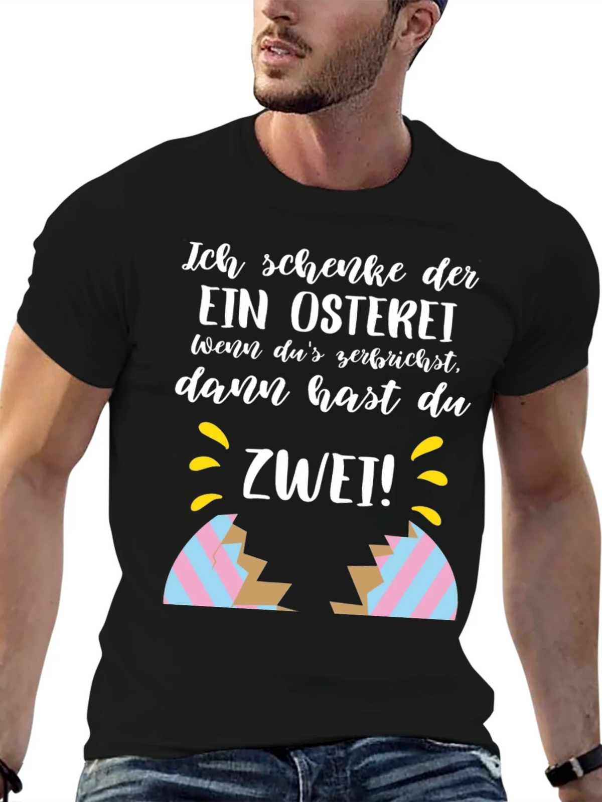 Easter Egg Cracking Humor T-Shirt product image 5