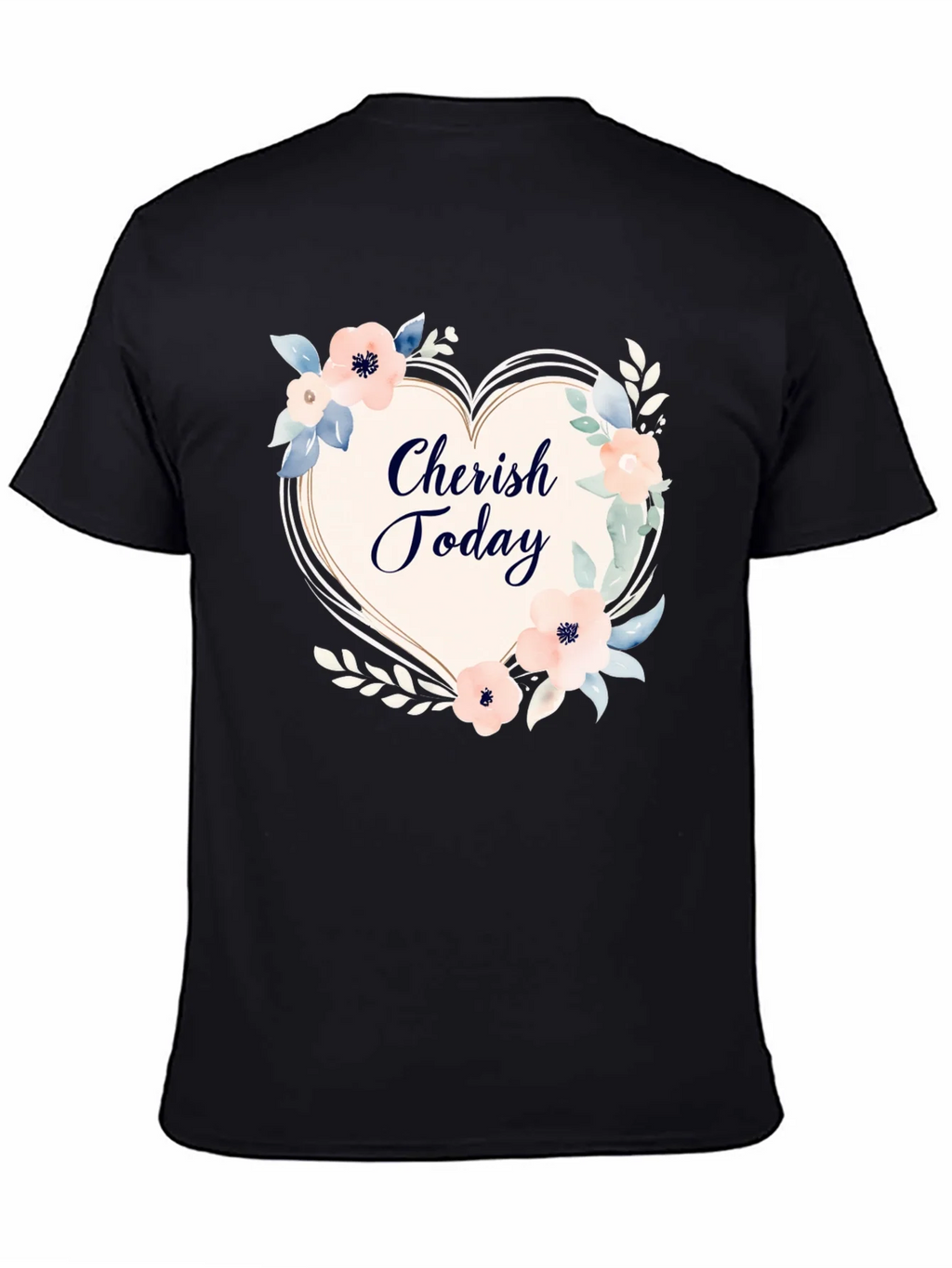 Cherish Today Floral Heart Graphic T-Shirt product image 4
