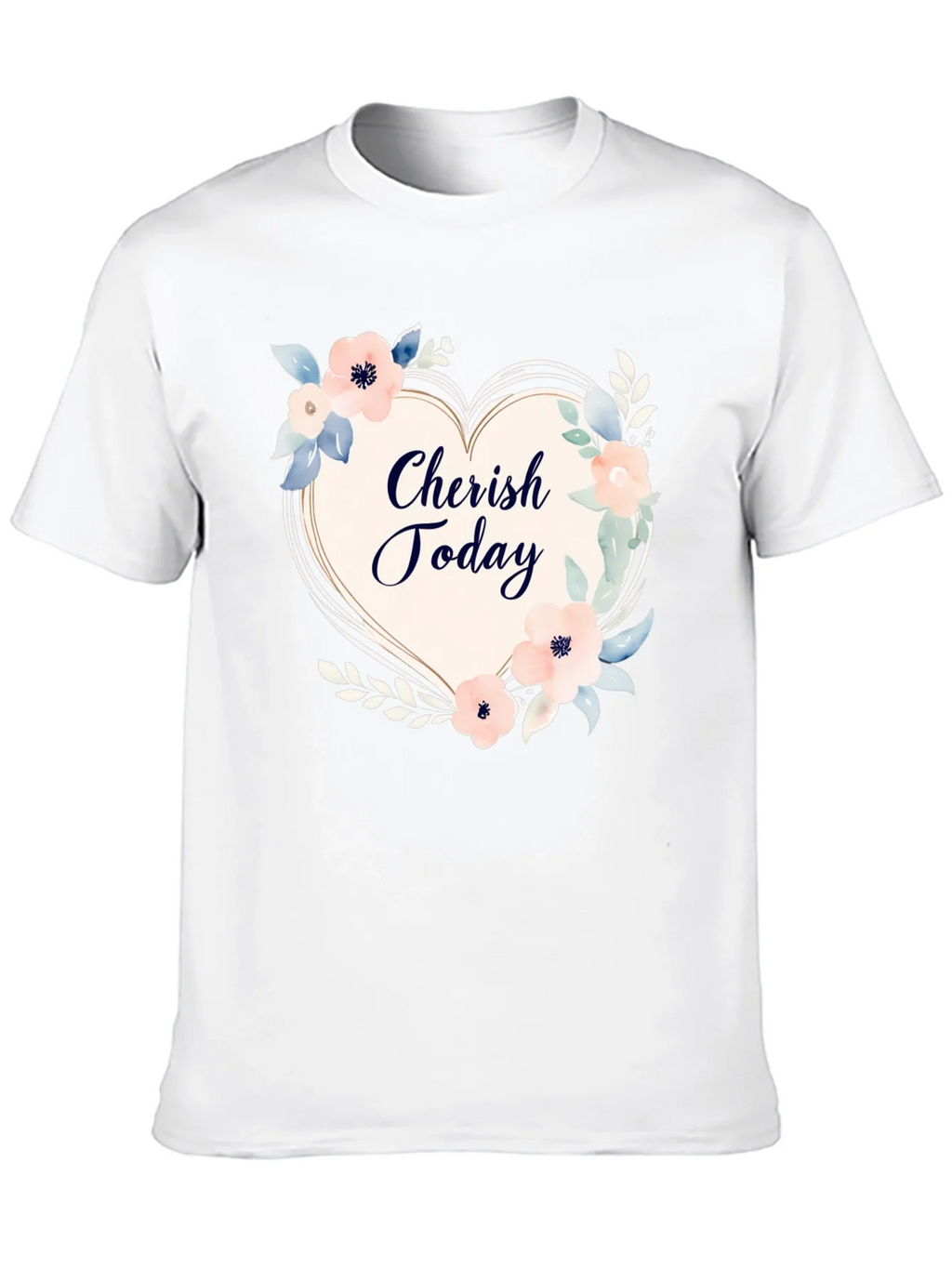 Cherish Today Floral Heart Graphic T-Shirt product image 9