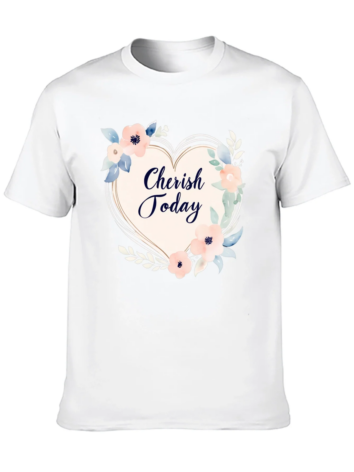 Cherish Today Floral Heart Graphic T-Shirt product image 9