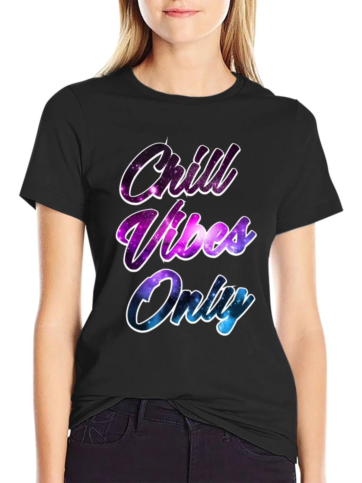 Chill Vibes Only T-Shirt - Galaxy Design product image 2