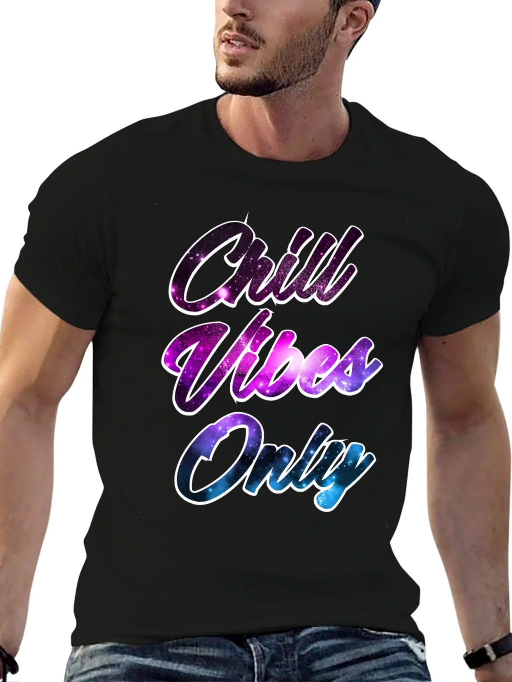 Chill Vibes Only T-Shirt - Galaxy Design product image 6