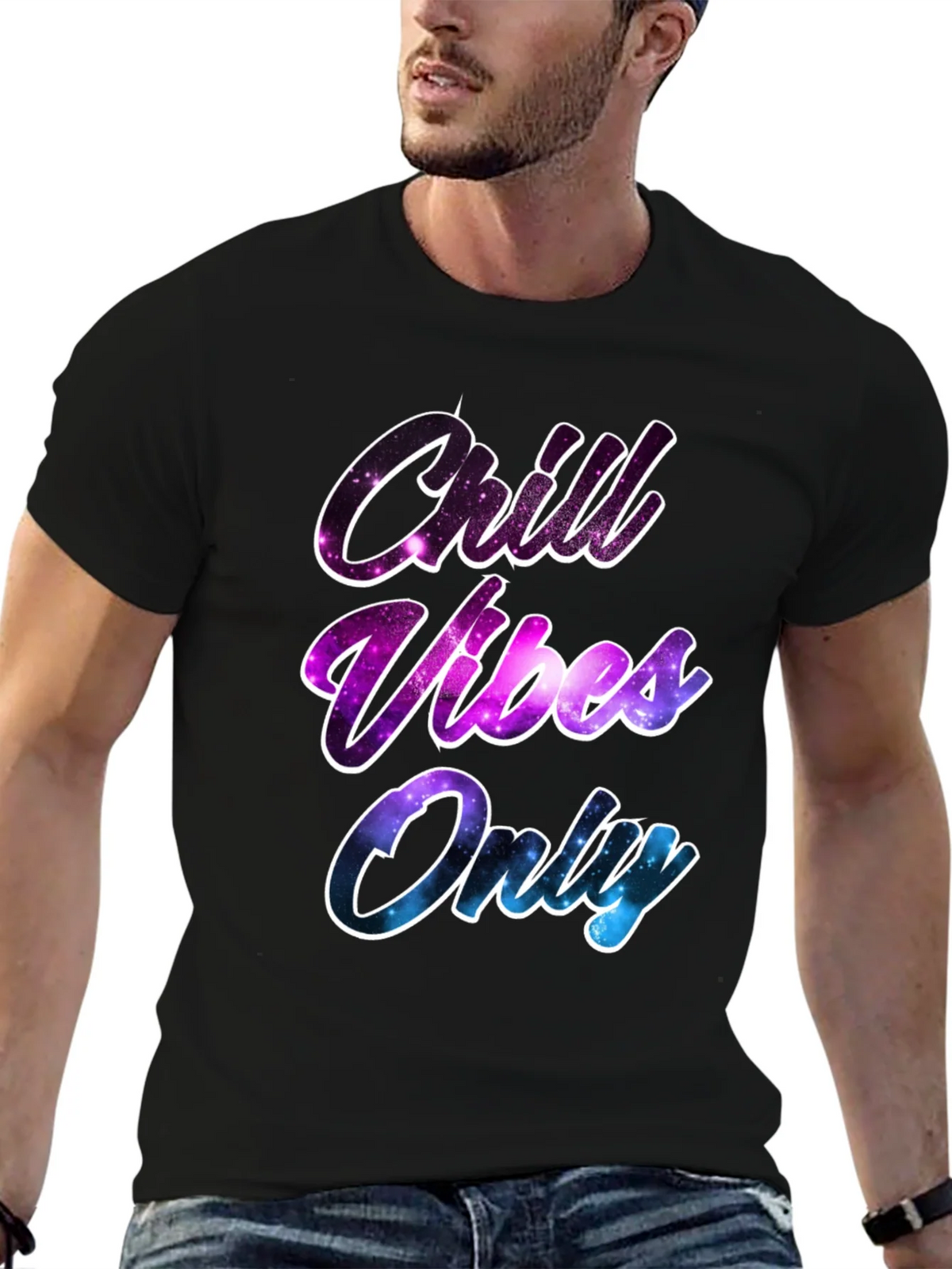 Chill Vibes Only T-Shirt - Galaxy Design product image 6