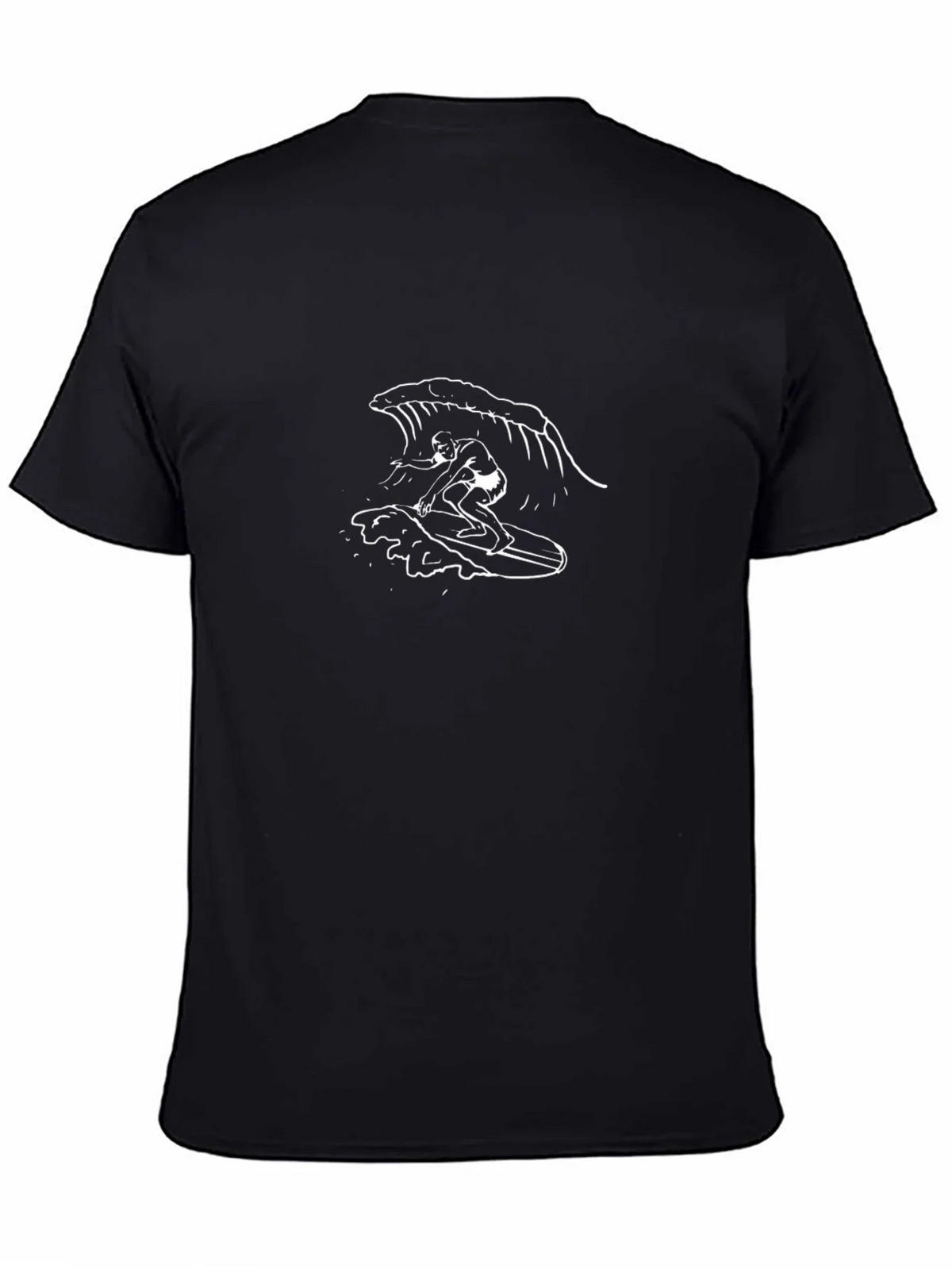 Black Surf Wave Graphic Tee product image 4