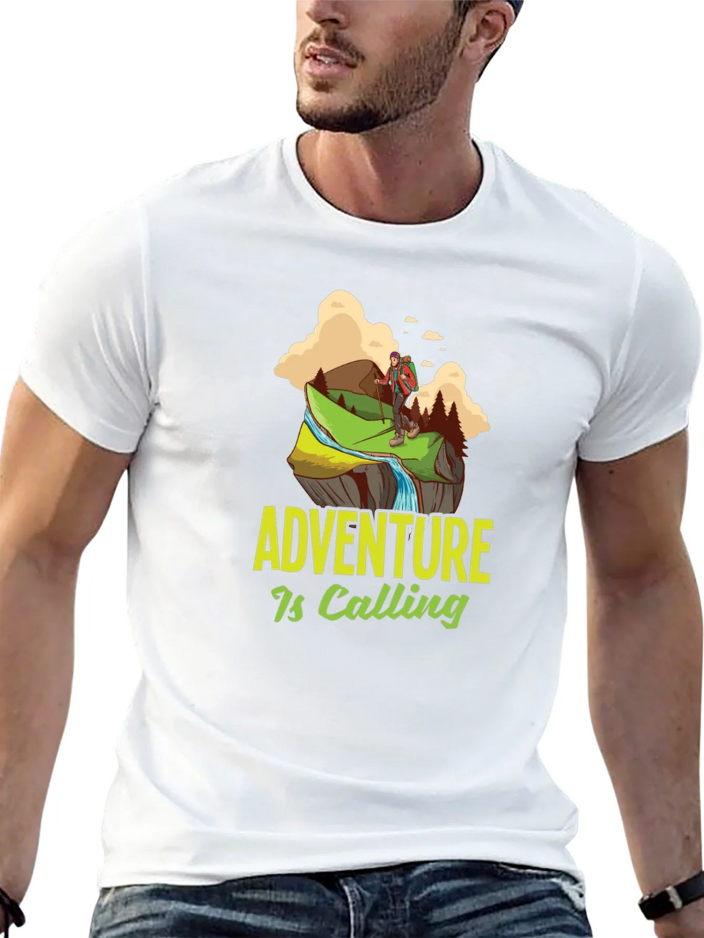 Adventure is Calling Graphic Tee - Black product image 8