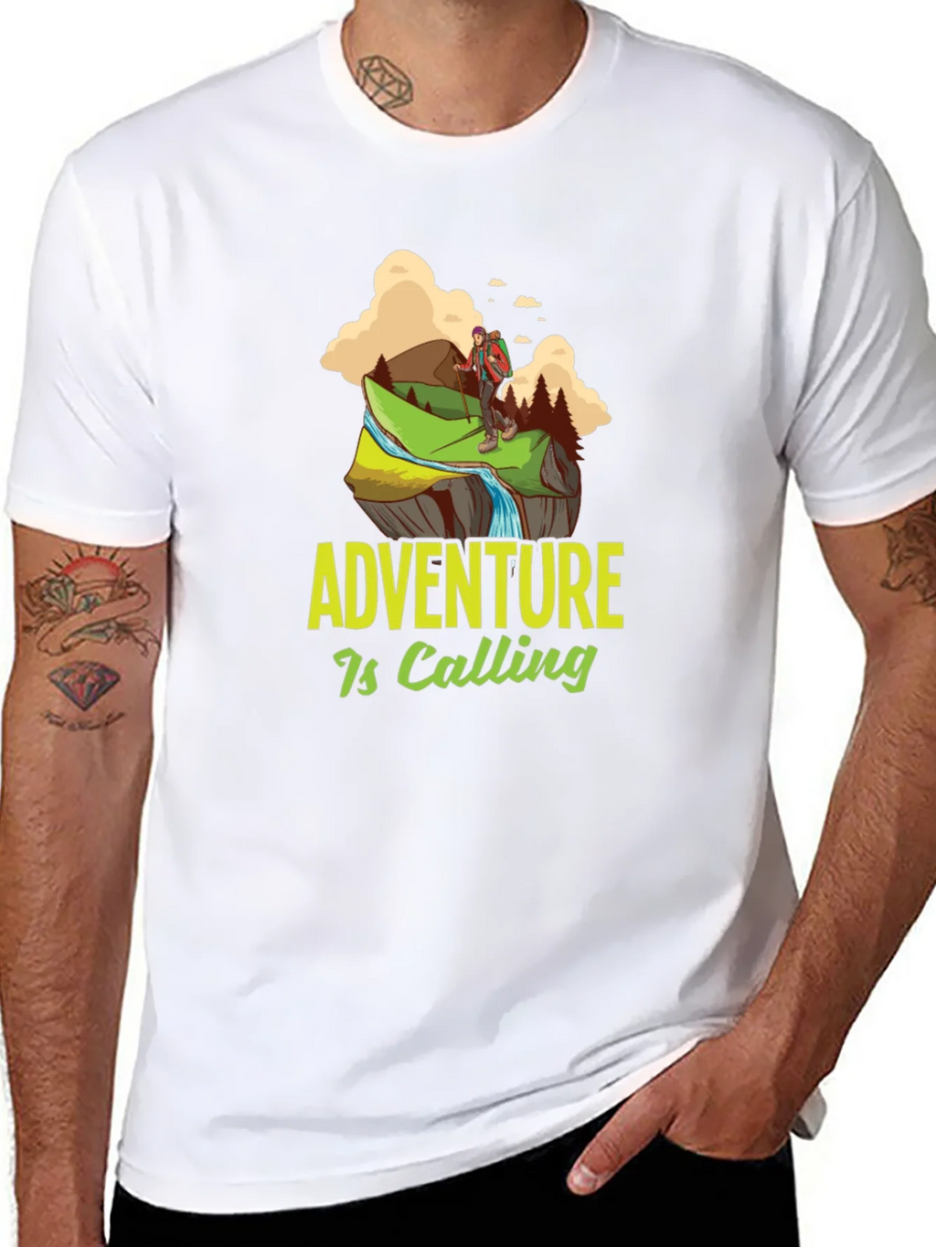 Adventure is Calling Graphic Tee - Black product image 4