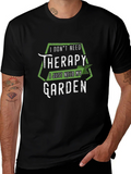 Funny Garden Therapy T-Shirt - Black product image 1