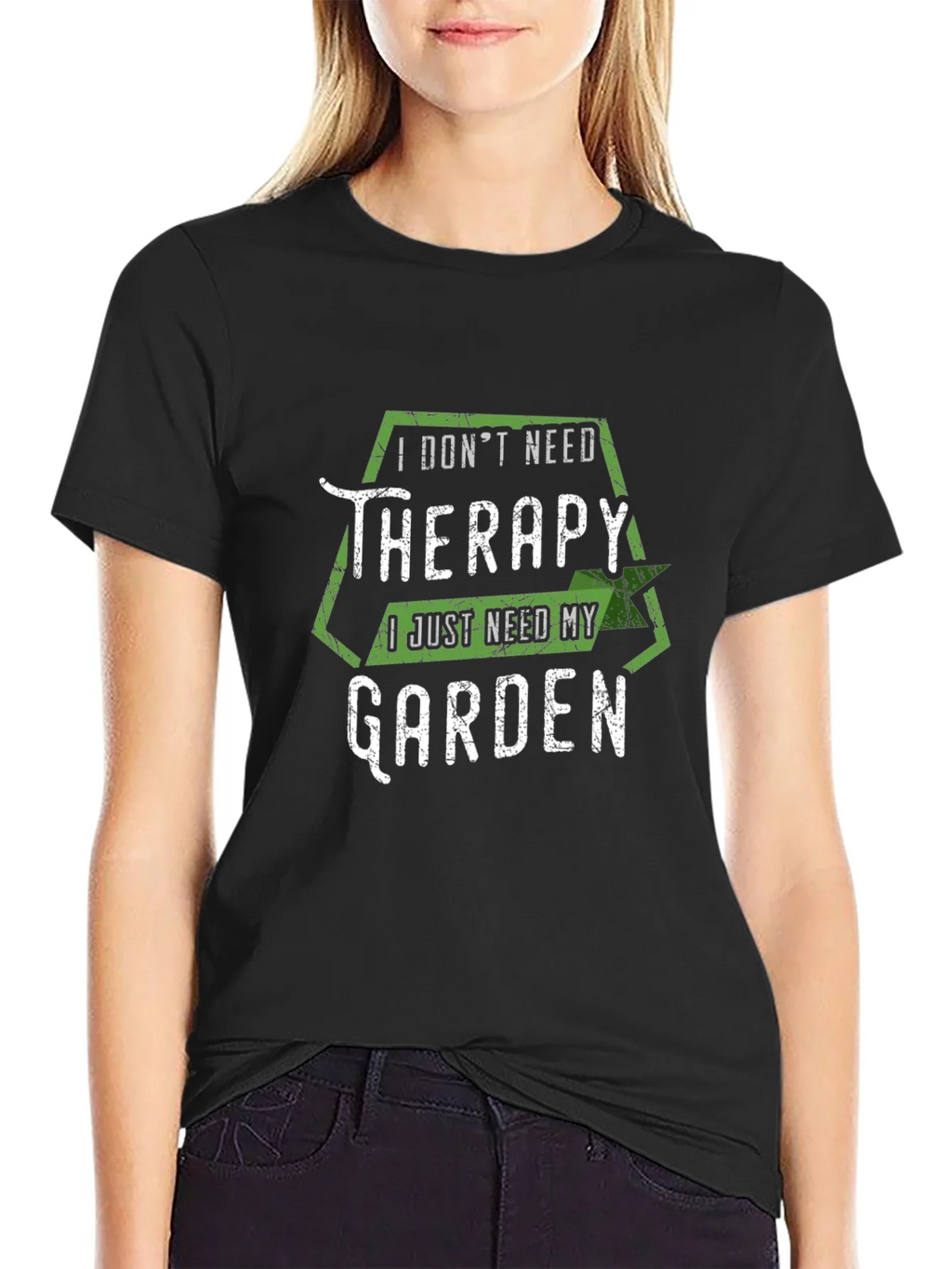 Funny Garden Therapy T-Shirt - Black product image 2