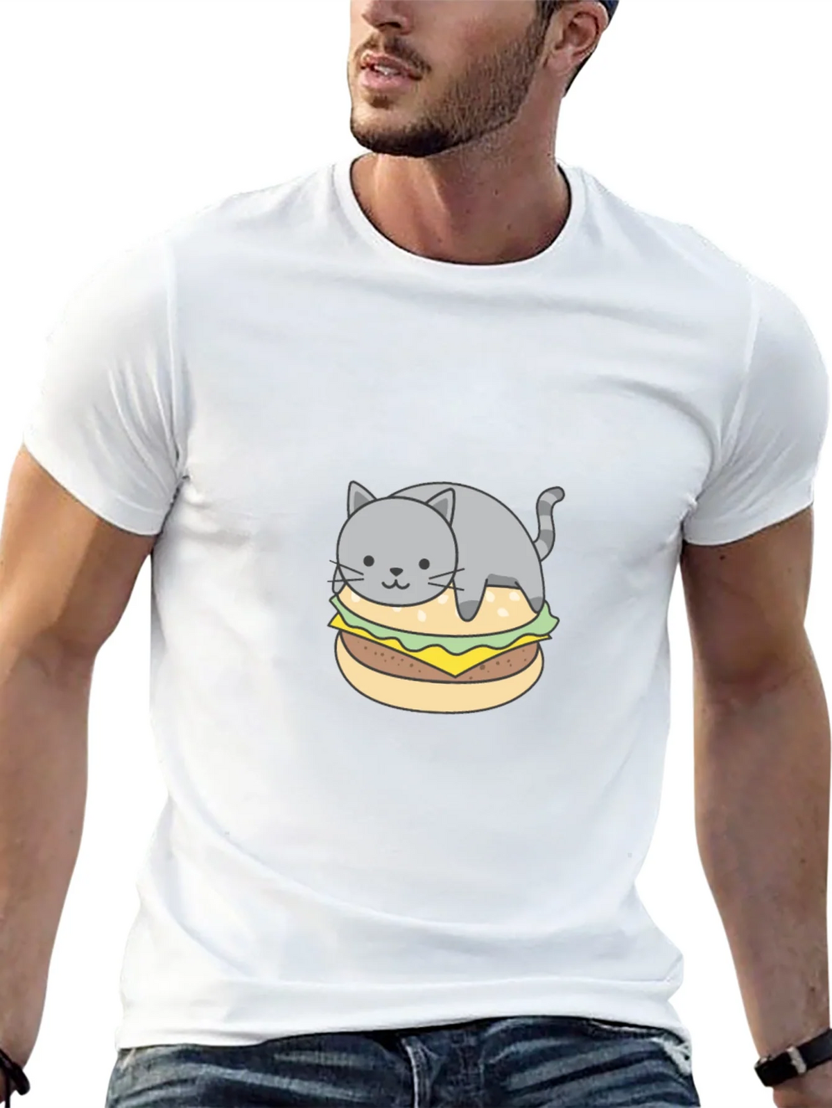 Cat Burger Graphic Tee - Unique & Comfy product image 10