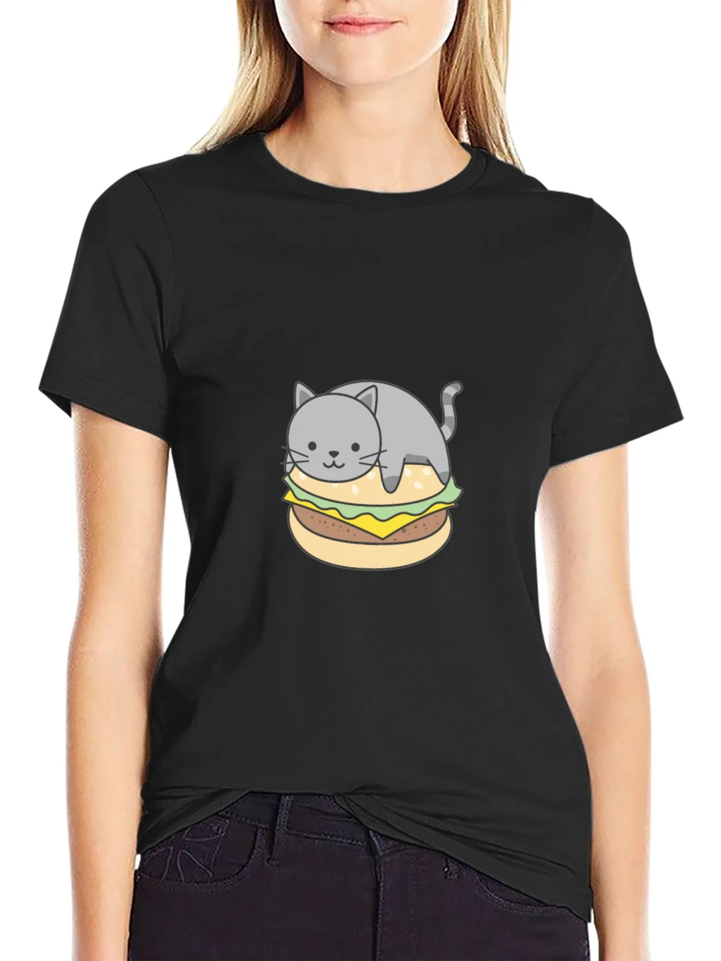 Cat Burger Graphic Tee - Unique & Comfy product image 2