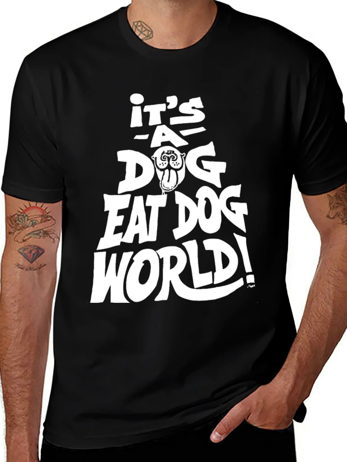 Its a Dog Eat World T-Shirt - Black product image 1