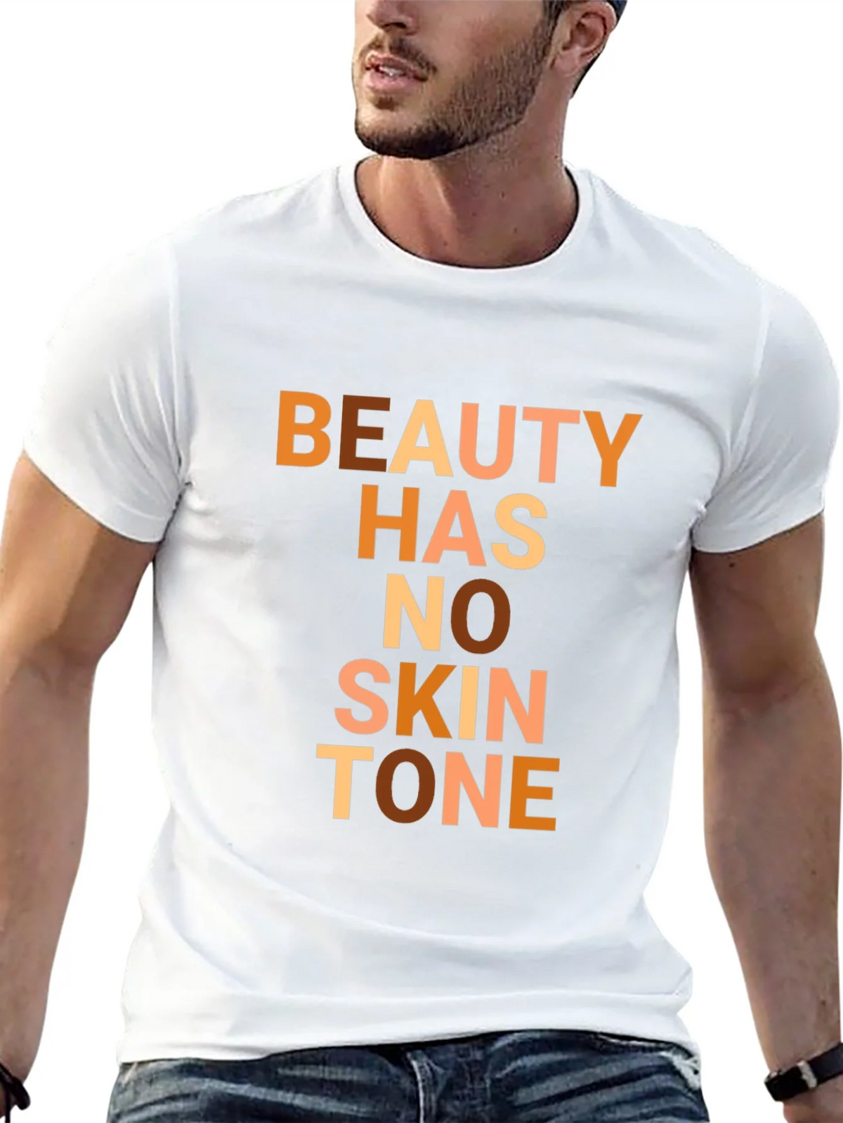 Beauty Has No Skin Tone Graphic Tee - Unisex product image 7