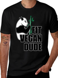 Fit Vegan Dude Panda T-Shirt product image 1