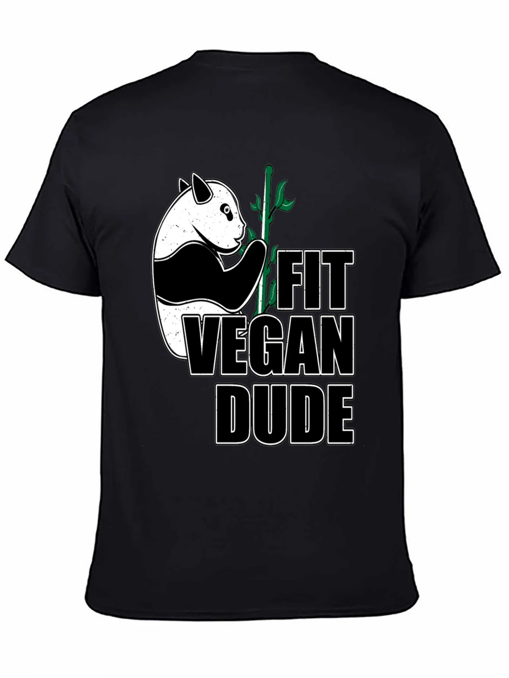 Fit Vegan Dude Panda T-Shirt product image 4