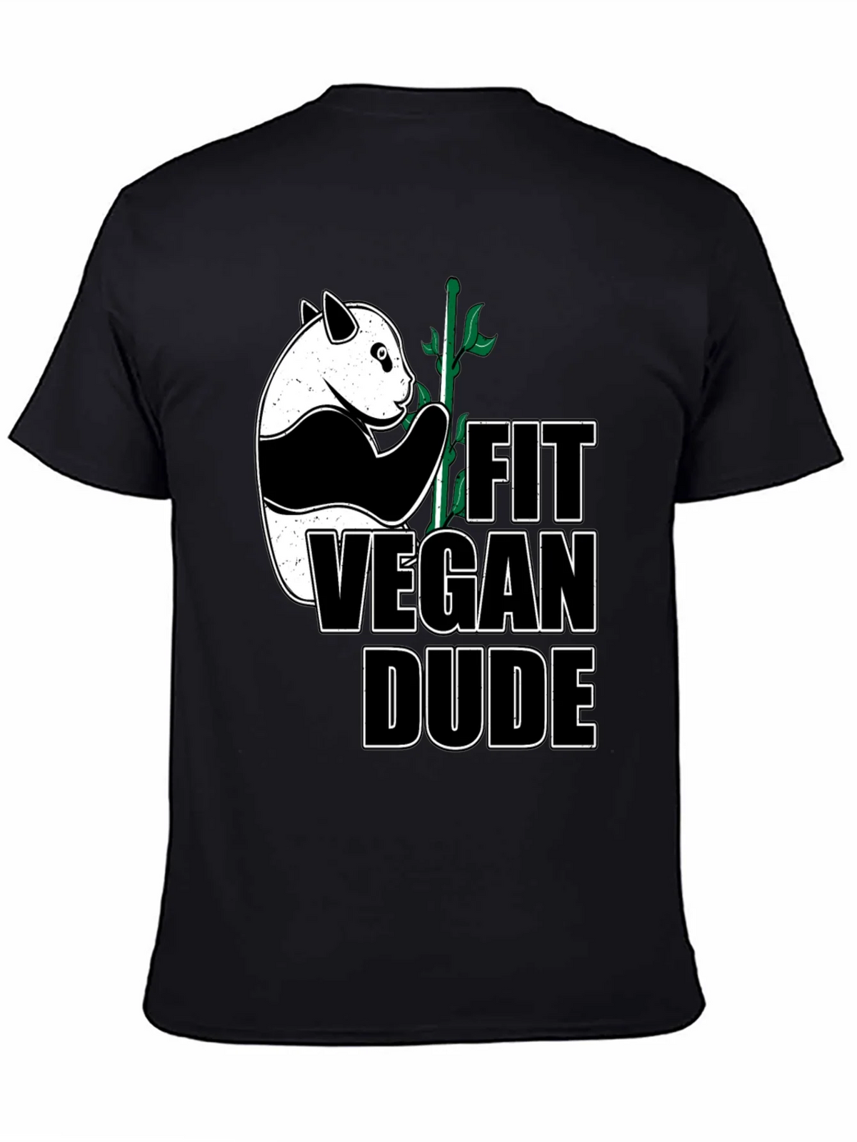Fit Vegan Dude Panda T-Shirt product image 4