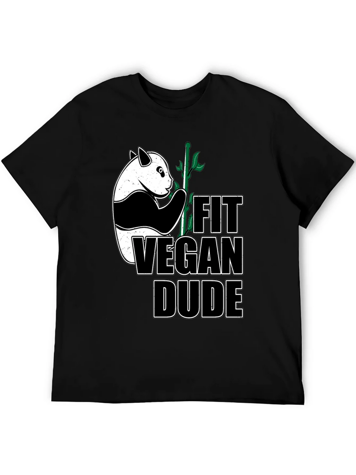 Fit Vegan Dude Panda T-Shirt product image 5
