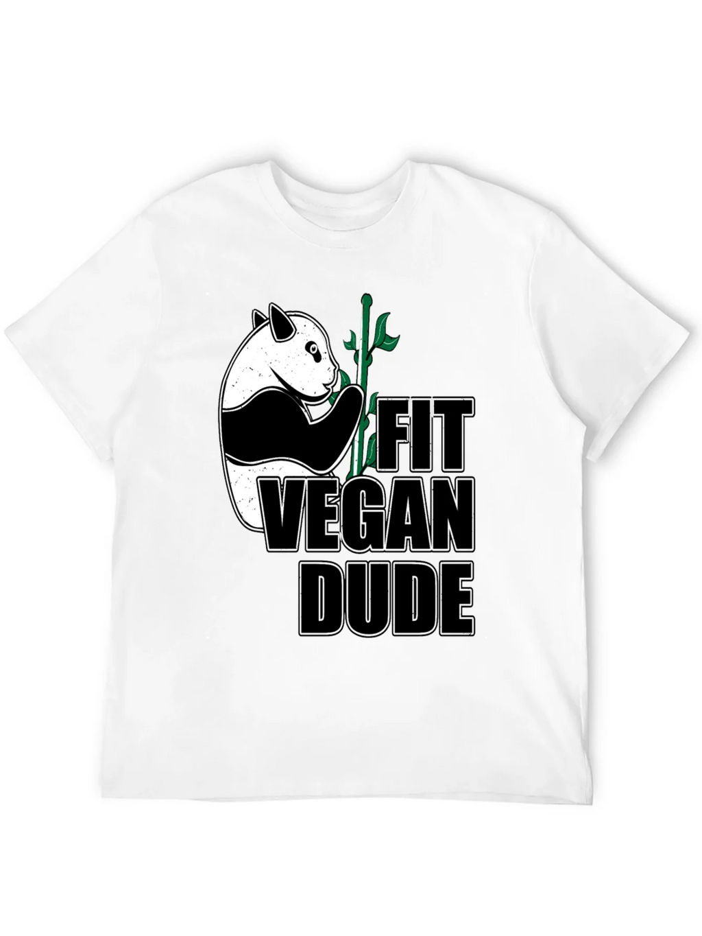 Fit Vegan Dude Panda T-Shirt product image 10