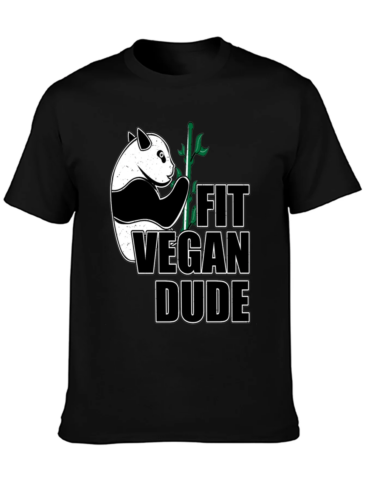Fit Vegan Dude Panda T-Shirt product image 3