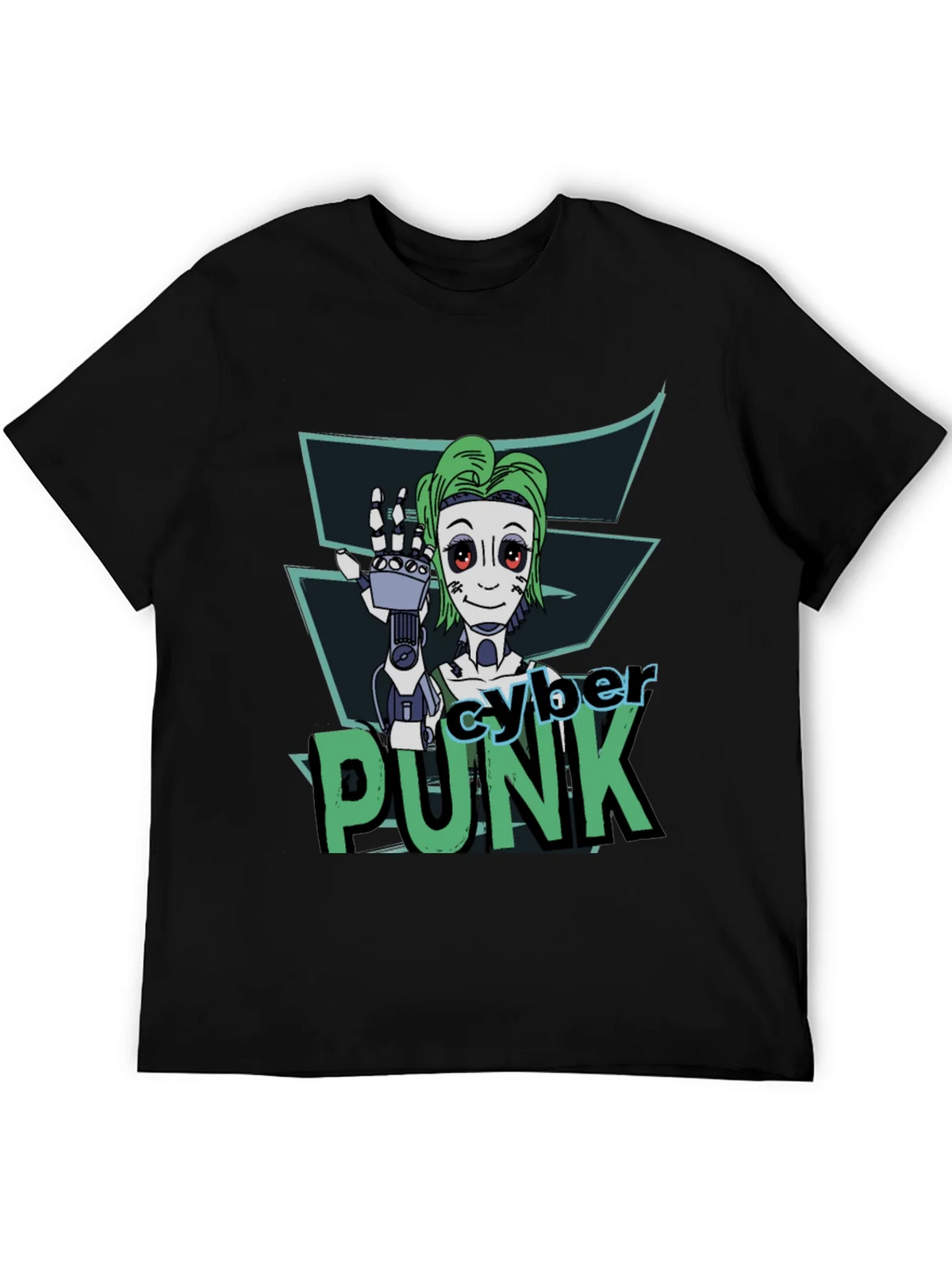 Cyberpunk Robot Graphic T-Shirt product image 3