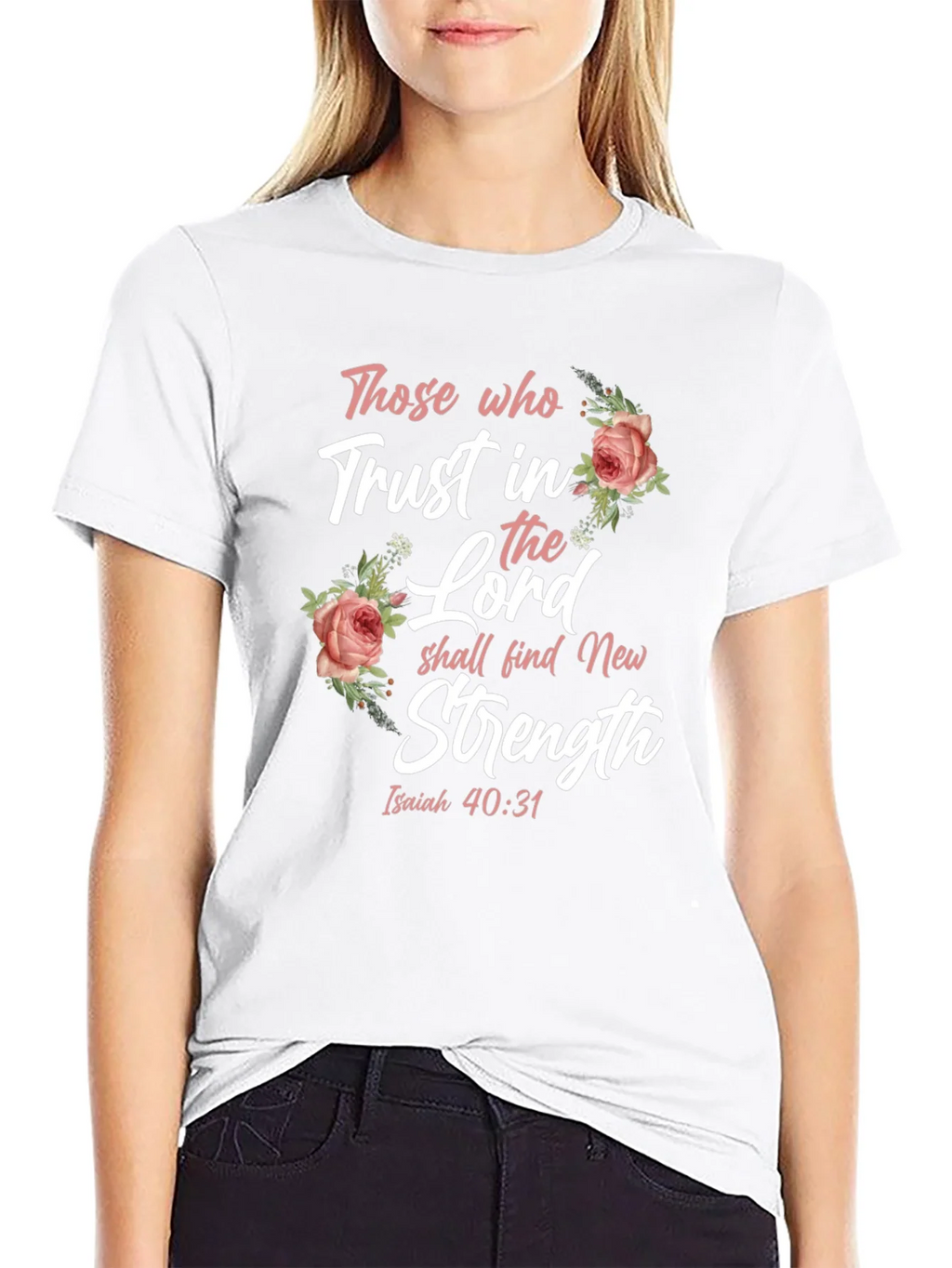Trust in the Lord Floral T-Shirt product image 7