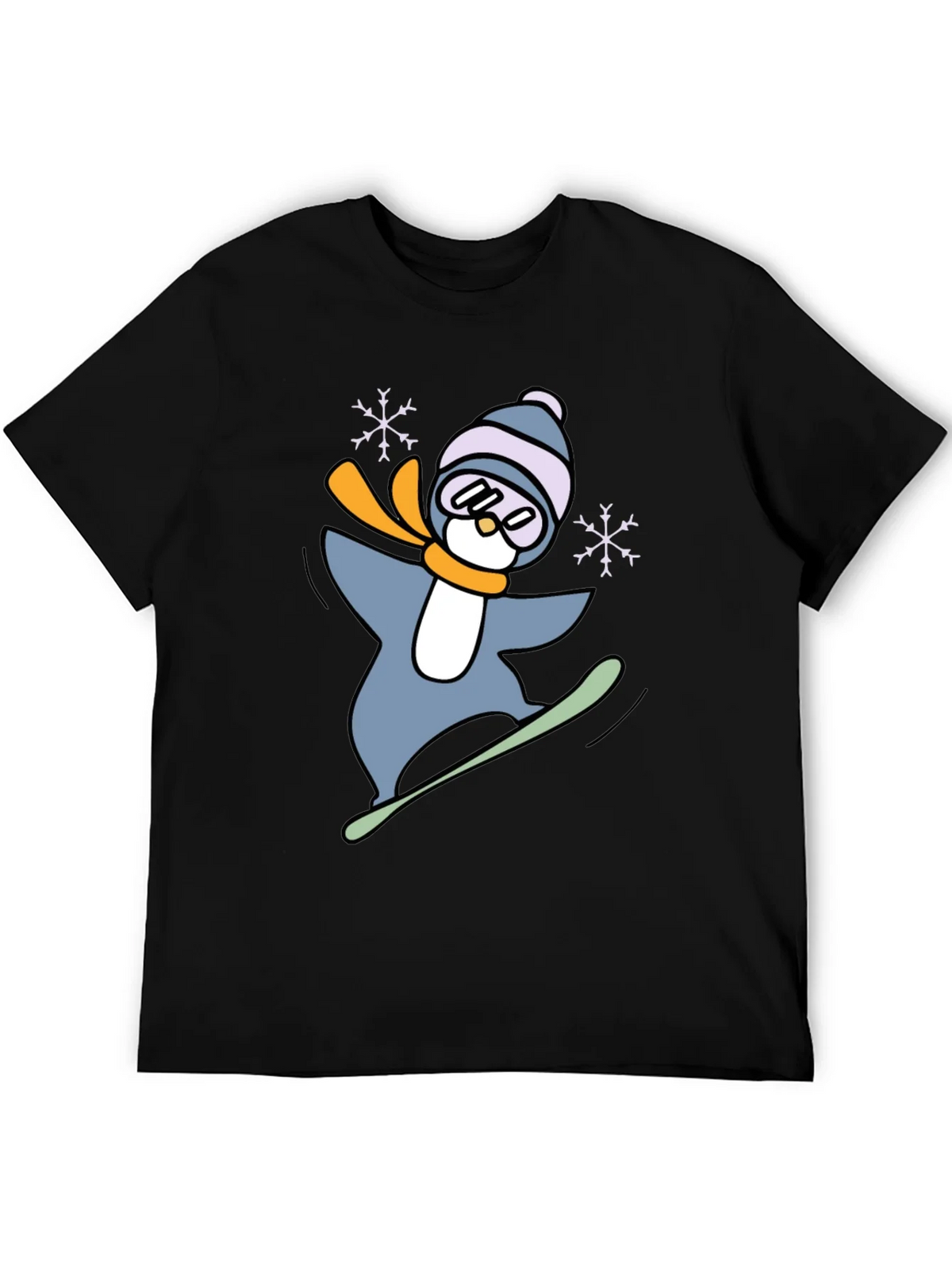 Snowboarding Penguin Graphic Tee product image 5