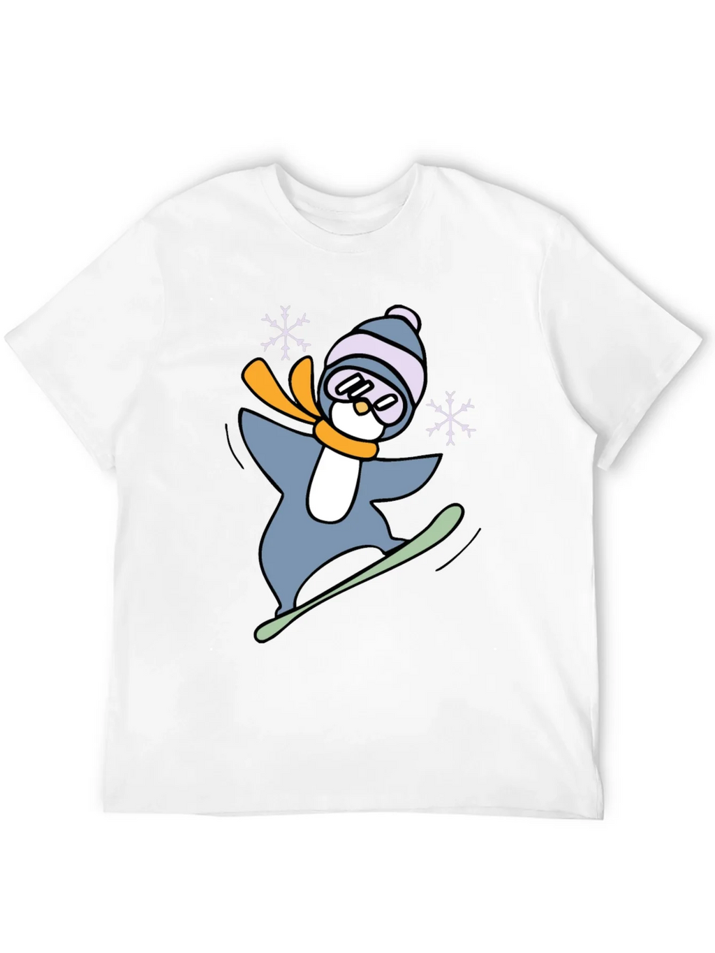 Snowboarding Penguin Graphic Tee product image 11
