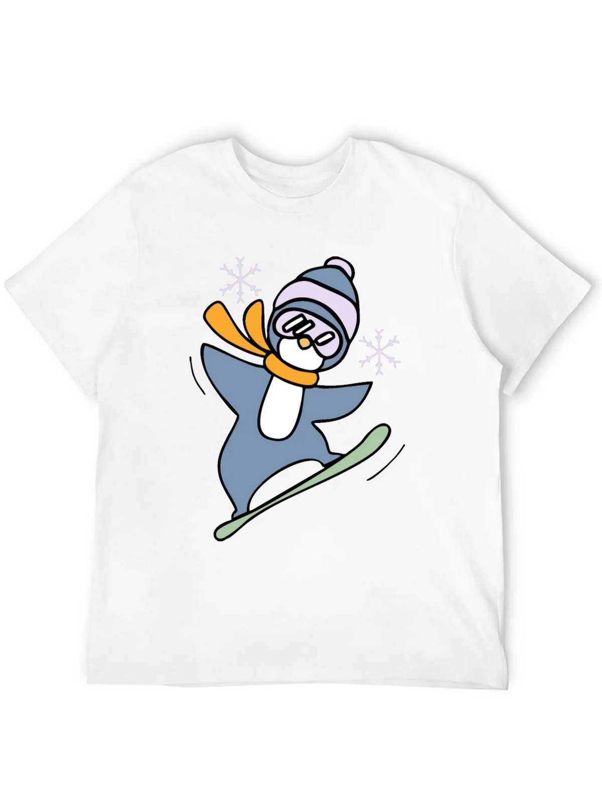 Snowboarding Penguin Graphic Tee product image 11