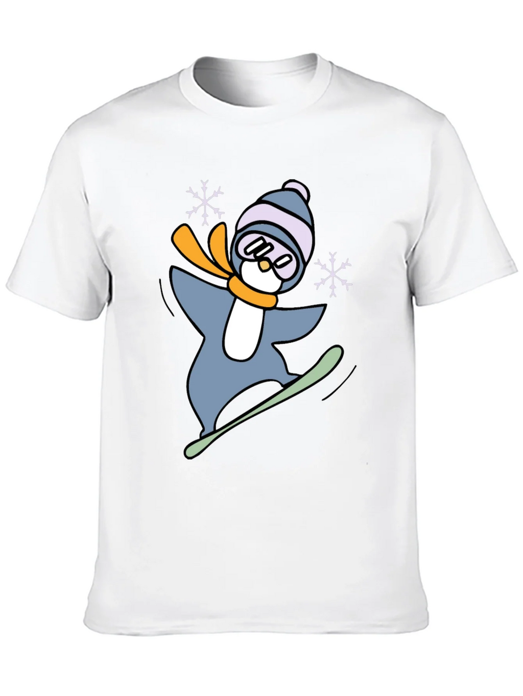 Snowboarding Penguin Graphic Tee product image 9