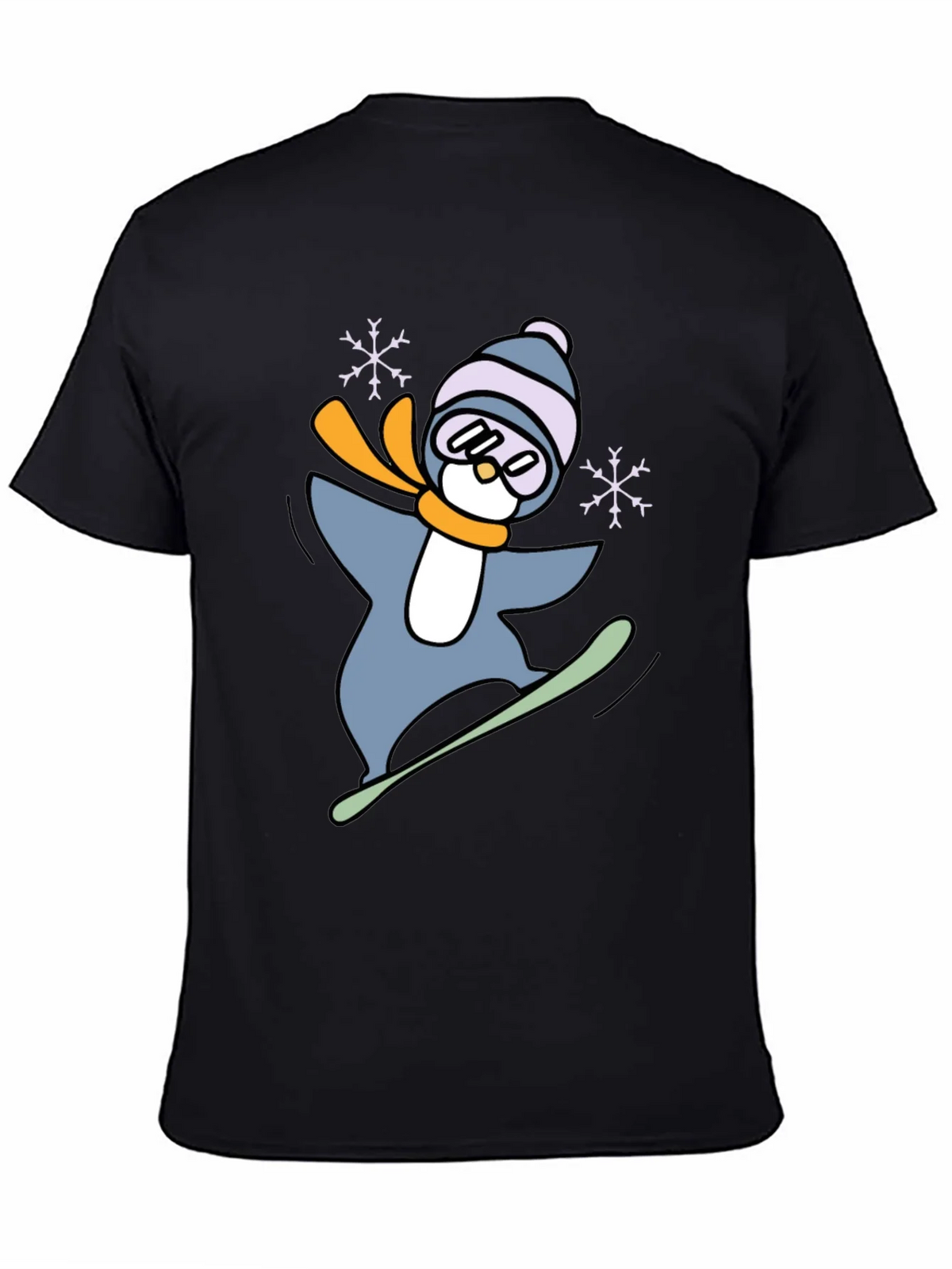 Snowboarding Penguin Graphic Tee product image 4