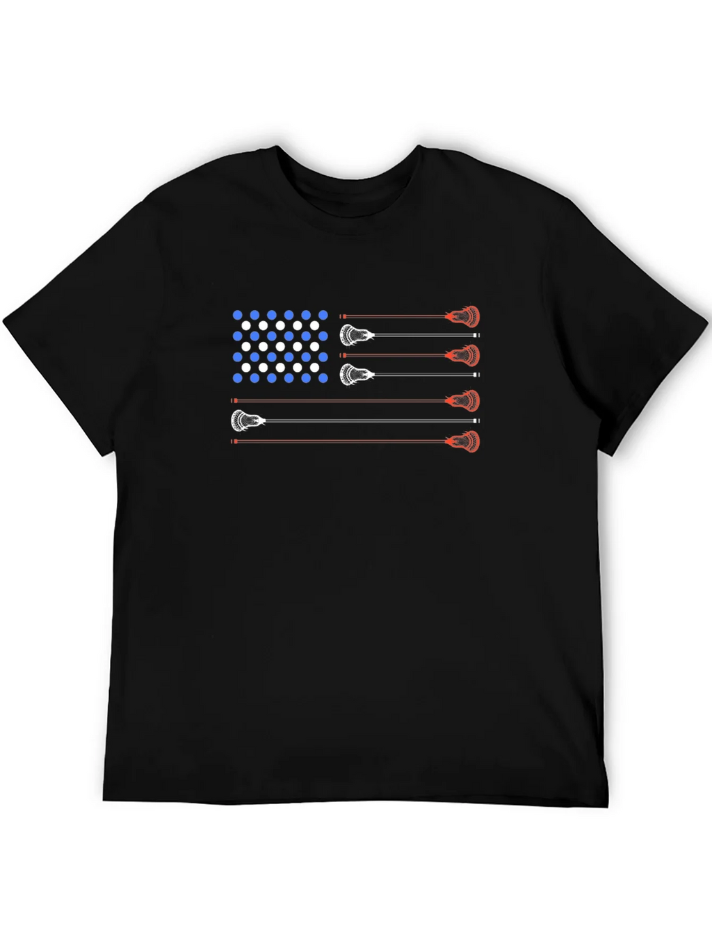 Lacrosse American Flag T-Shirt - Patriotic USA Tee product image 5