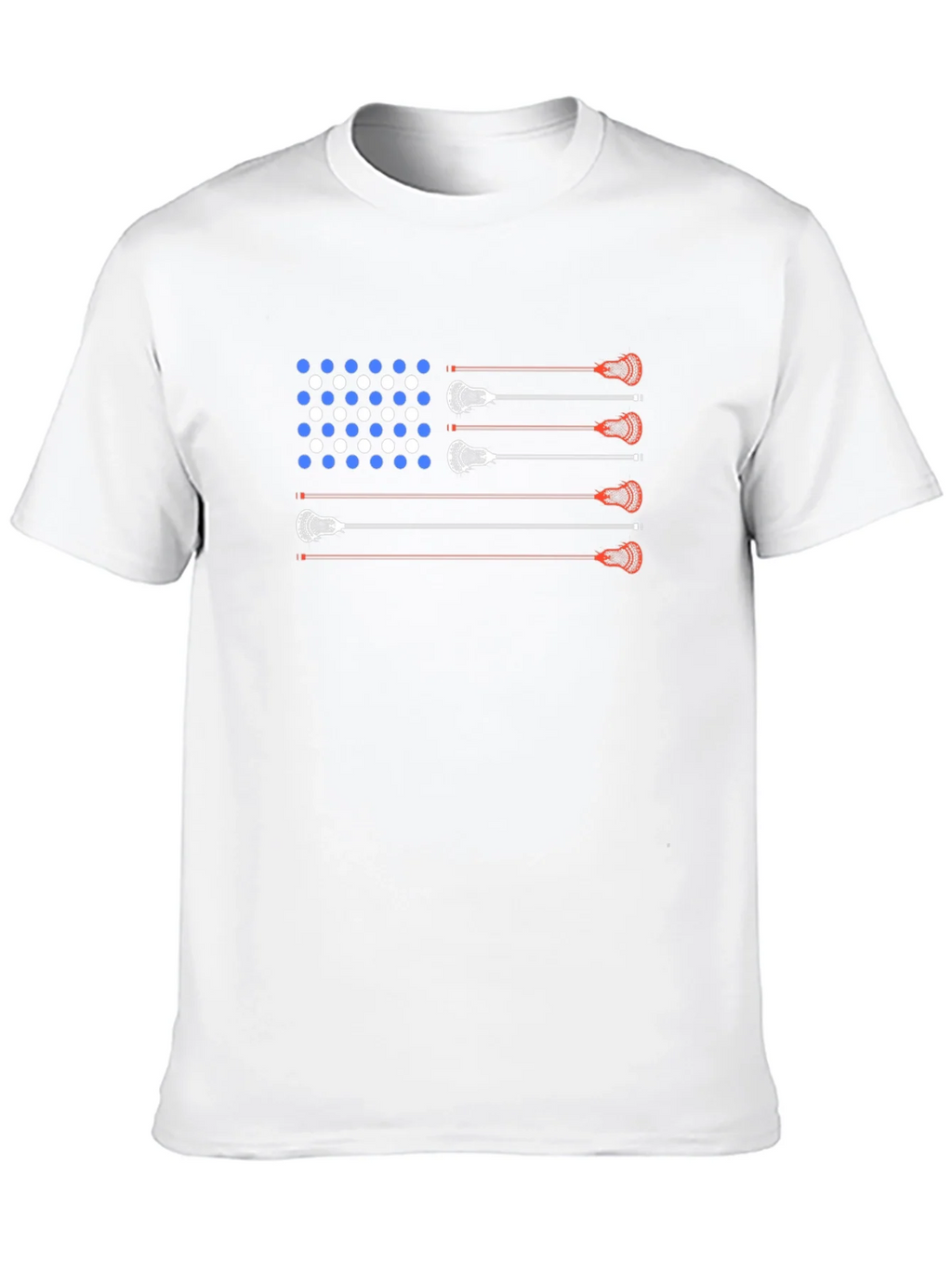 Lacrosse American Flag T-Shirt - Patriotic USA Tee product image 9