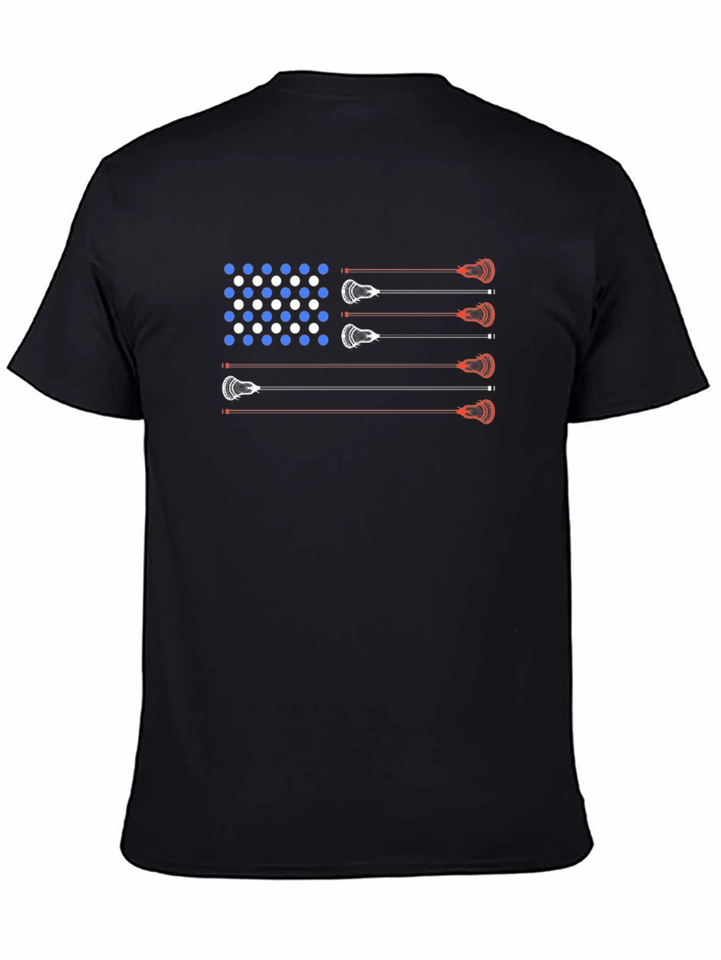 Lacrosse American Flag T-Shirt - Patriotic USA Tee product image 4