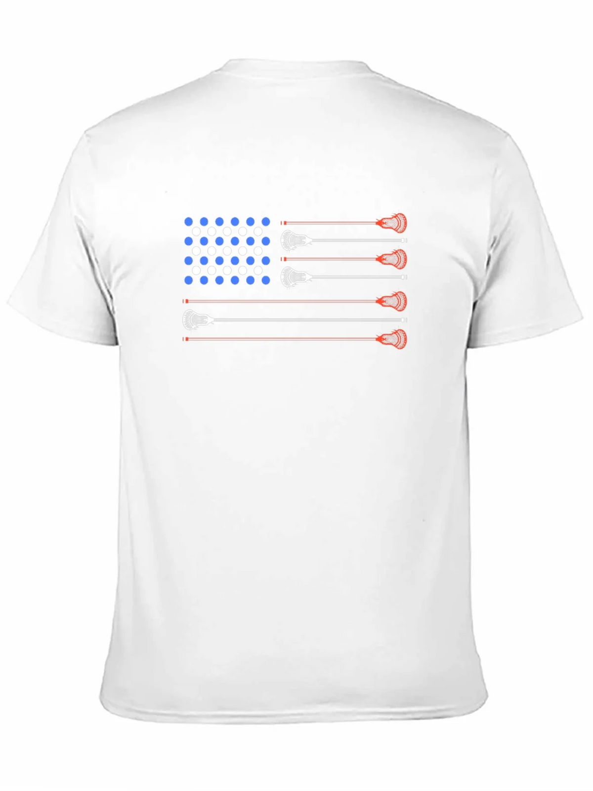 Lacrosse American Flag T-Shirt - Patriotic USA Tee product image 10