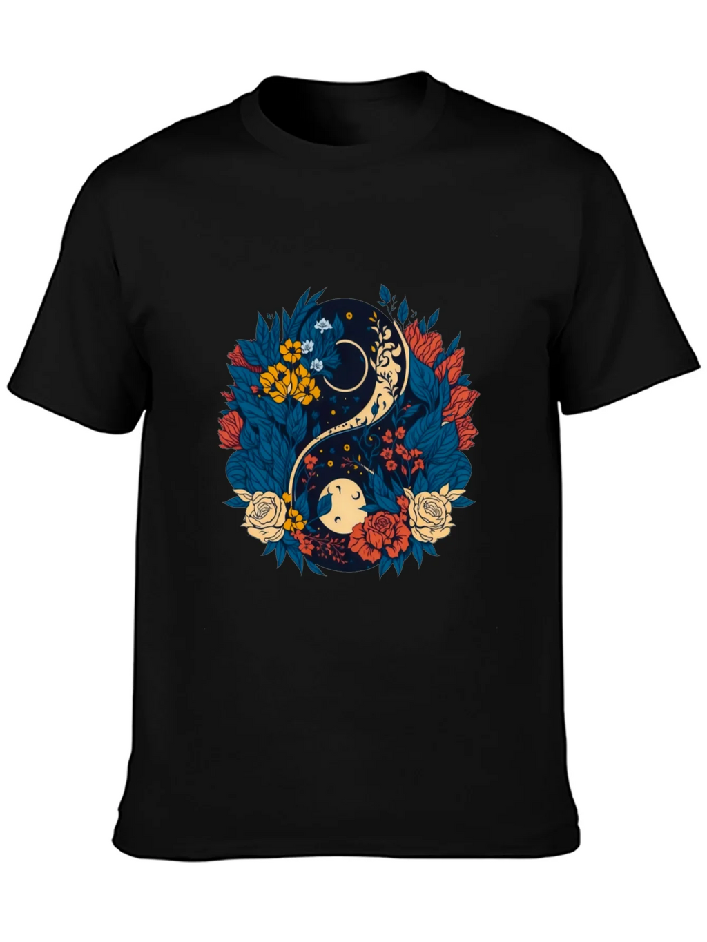 Yin Yang Floral Graphic Tee - Comfort Fit product image 3