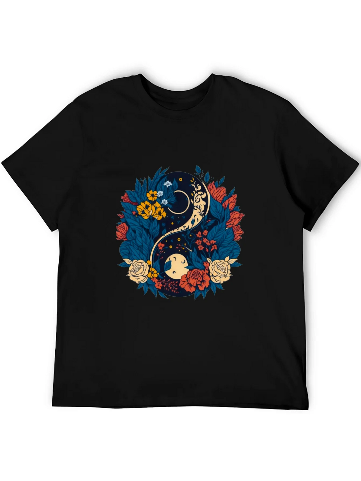 Yin Yang Floral Graphic Tee - Comfort Fit product image 5
