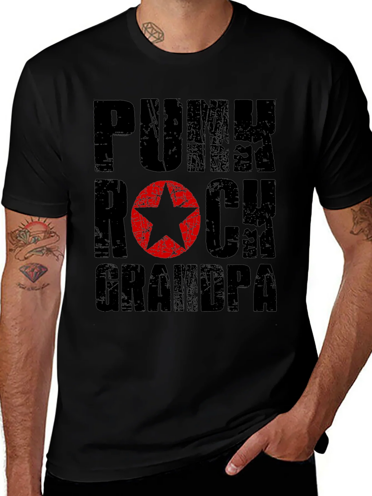 Punk Rock Grandpa T-Shirt product image 1
